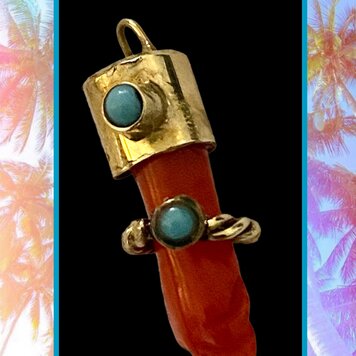 Coral Figa with bracelet 14 crt