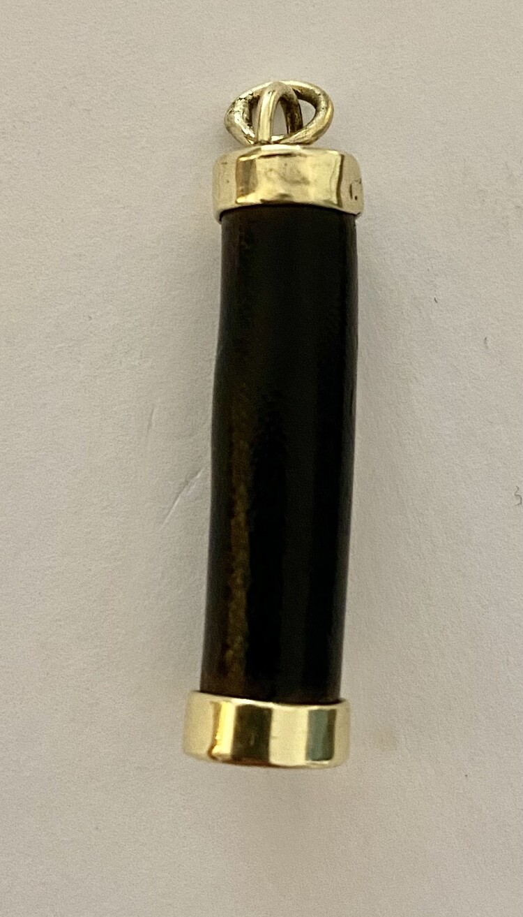 Black coral tube double gold