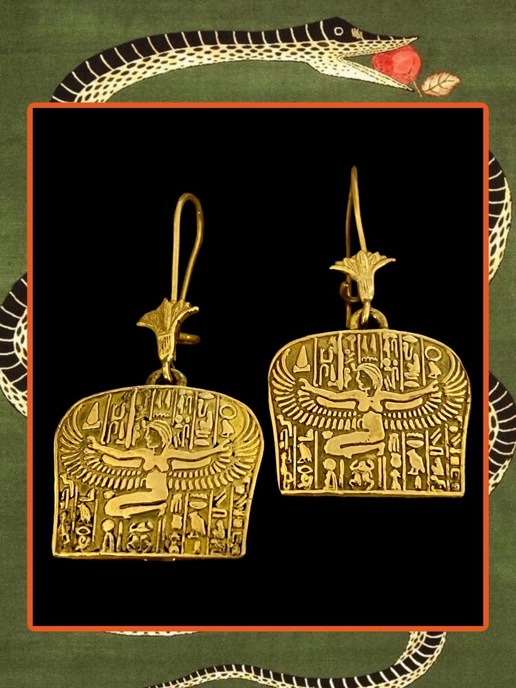 Isis earrings 18 crt