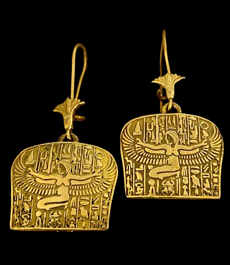 Isis earrings 18 crt