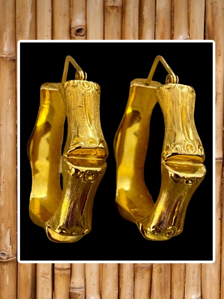 Chunky bamboo hoops 18 crt