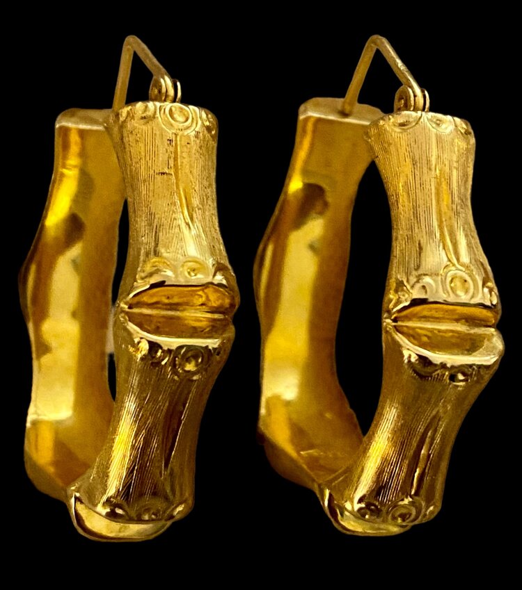 Chunky bamboo hoops 18 crt