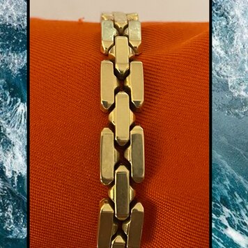 Massive chunky monkey bracelet 14 crt