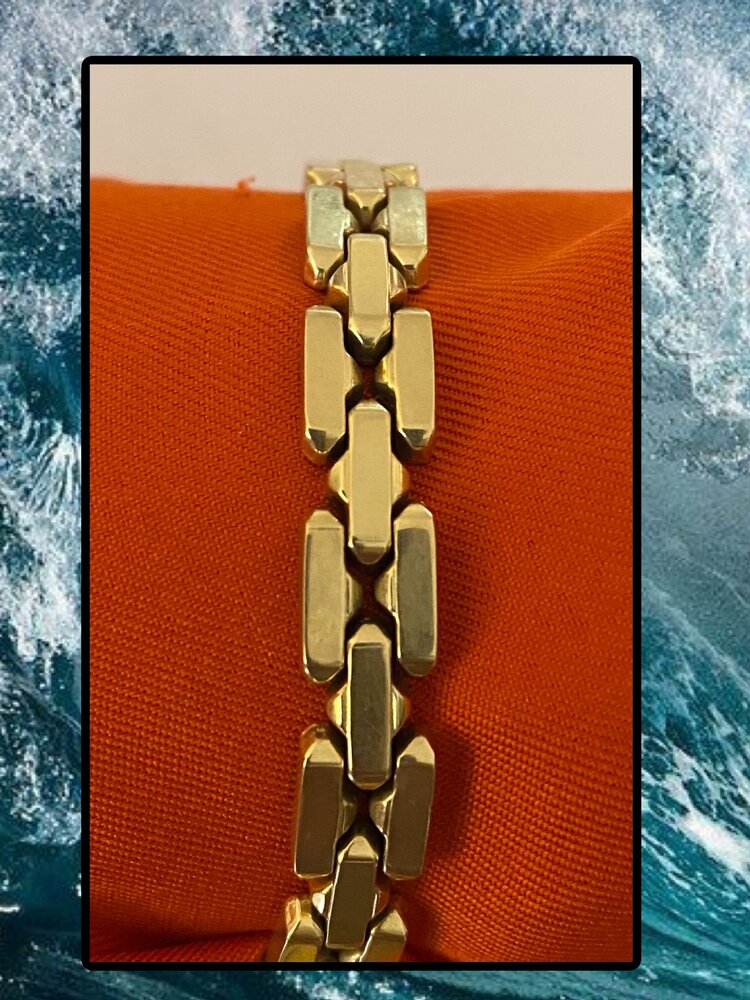 Massive chunky monkey bracelet 14 crt