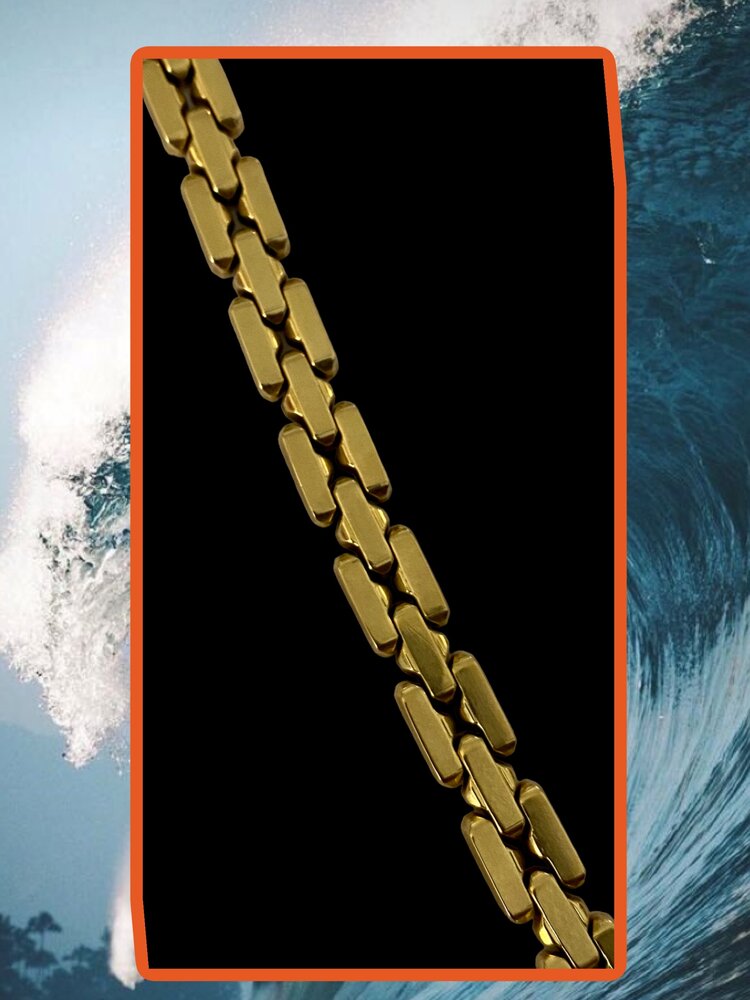 Massive chunky monkey bracelet 14 crt