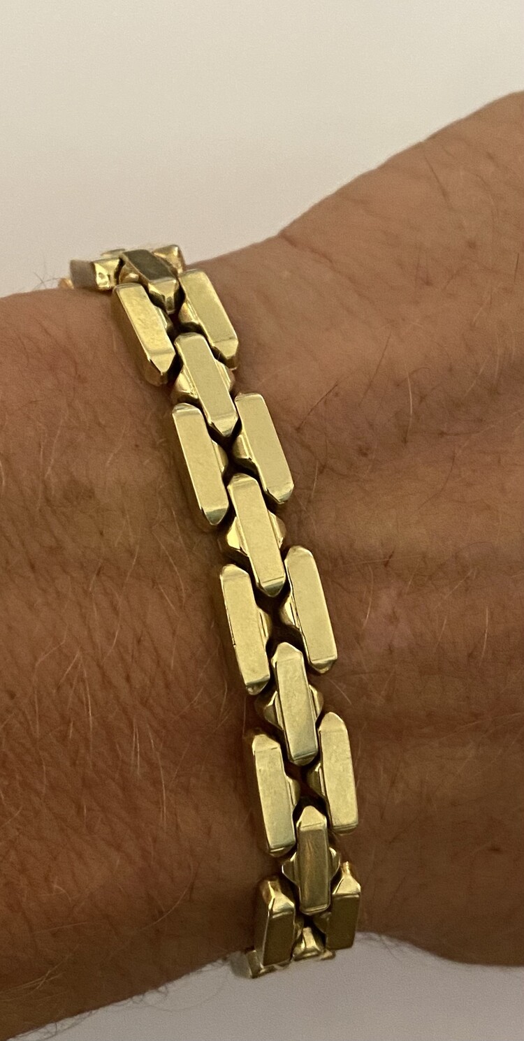 Massive chunky monkey bracelet 14 crt