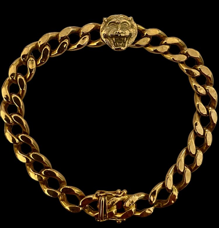 Gourmet Tiger bracelet 14 crt