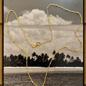 Bamboo necklace 14 crt
