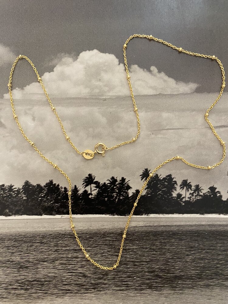 Bamboo necklace 14 crt