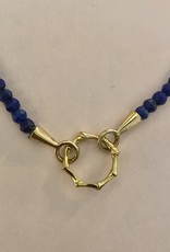 Lapis Lazuli from Afghanistan necklace 14 crt setting