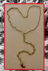 Hot connection pimento necklace 14 crt
