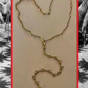 Hot connection pimento necklace 14 crt Hot connection pimento necklace 14 crt