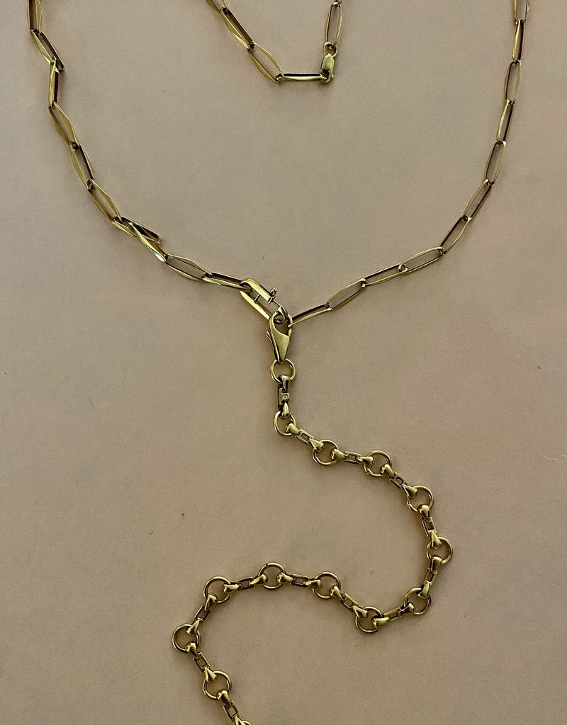 Hot connection pimento necklace 14 crt