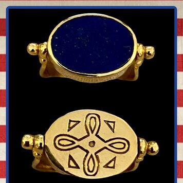 Universe Lapis lazuli reversible ring