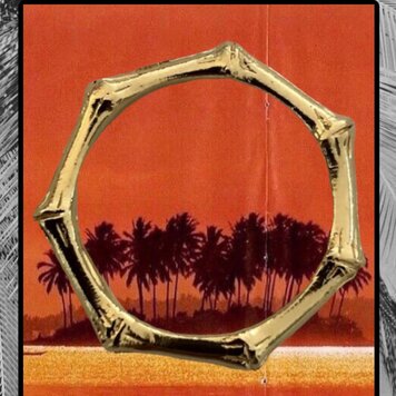 Bamboo stack ring massive 14 crt