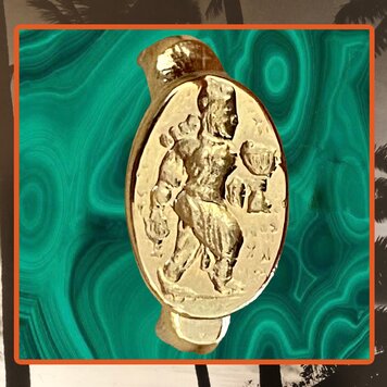 Goddess of harvest Assyrian inspired ring