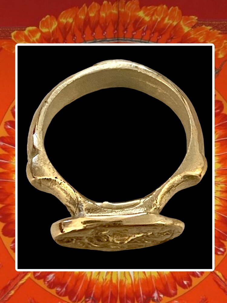 Goddess of harvest Assyrian inspired ring