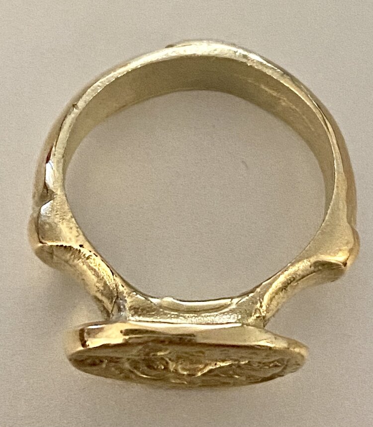 Goddess of harvest Assyrian inspired ring