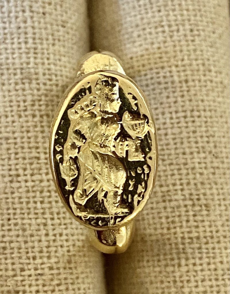 Goddess of harvest Assyrian inspired ring