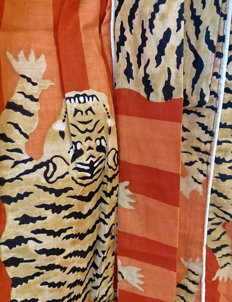 Pink tiger 100% cotton bathrobe