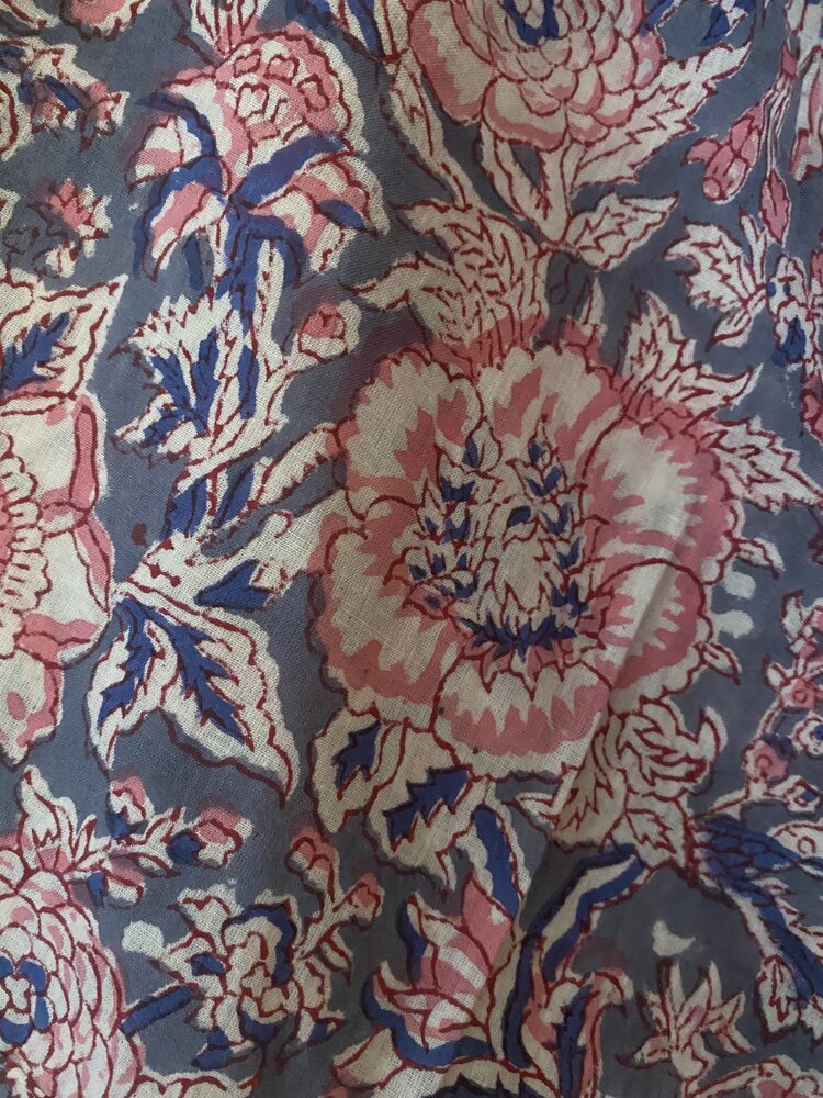 Purple flower bathrobe 100%cotton