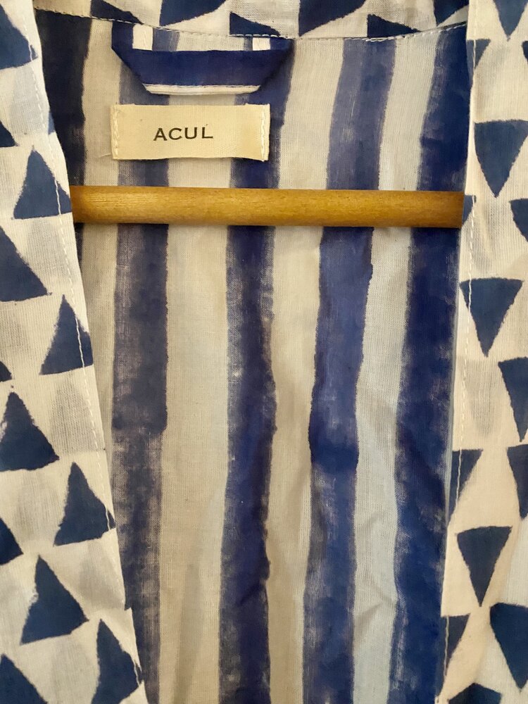 white pyramid motif bathrobe 100%cotton