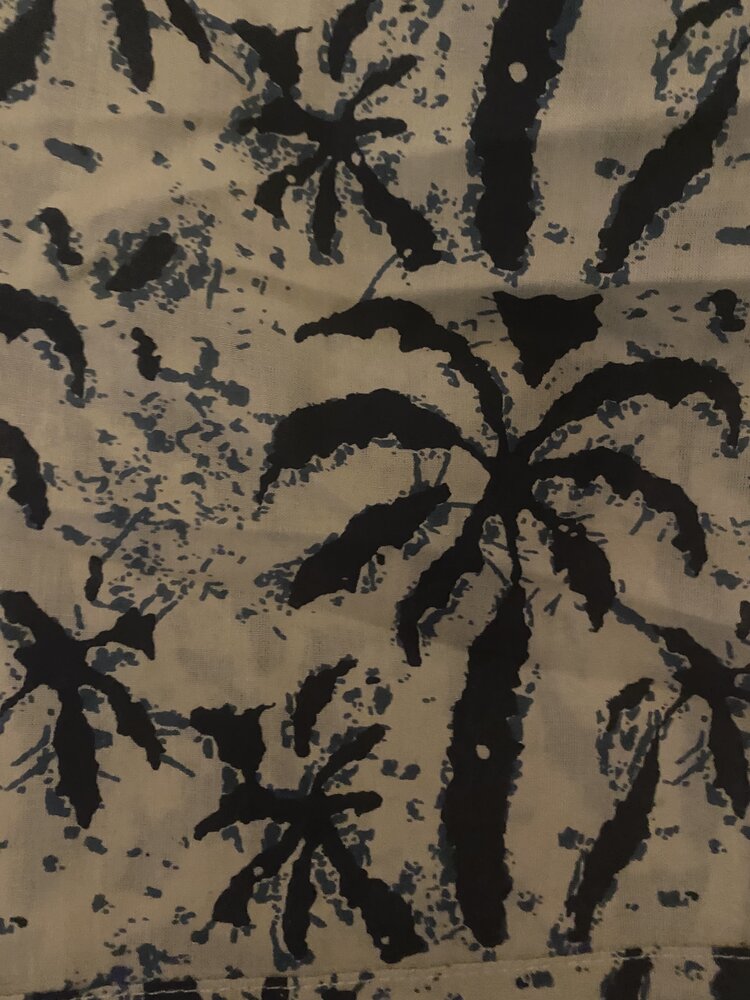 Blue palm bathrope 100%cotton