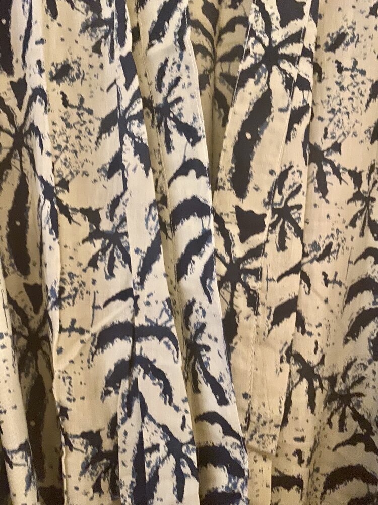 Blue palm bathrope 100%cotton