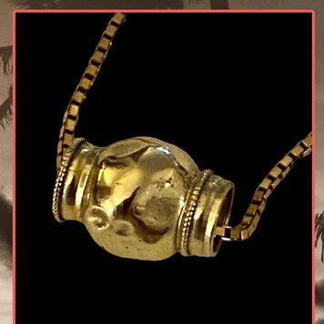 Bold Indian bead massive 14 crt gold