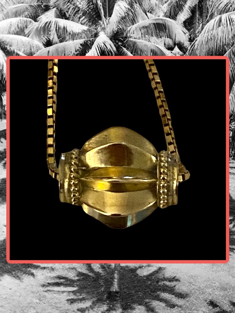 ed bold large bead India massive 14 crt gold