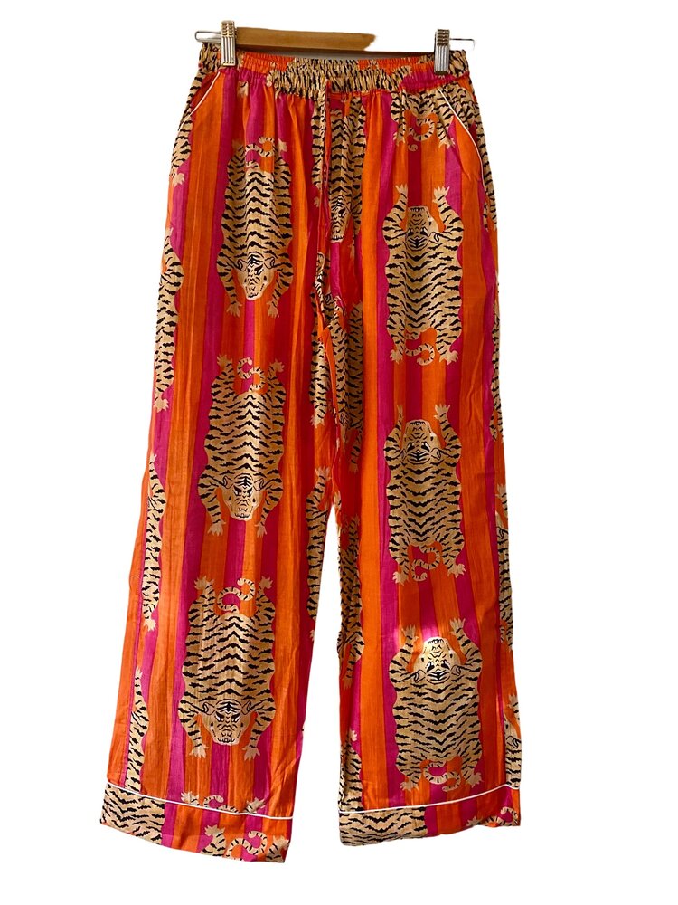 Tiger pyama hard pink 100% cotton