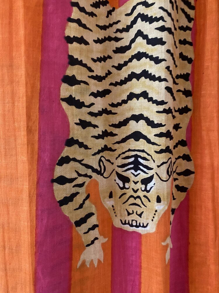 Tiger pyama hard pink 100% cotton