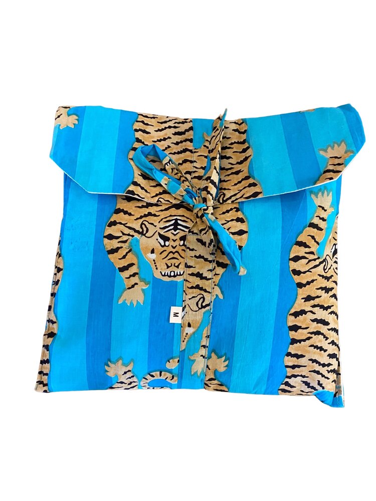 Tiger pyama blue stripe 100%cotton
