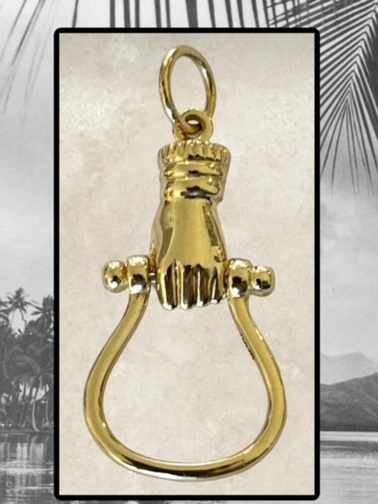 Figa charm holder massive 14 crt