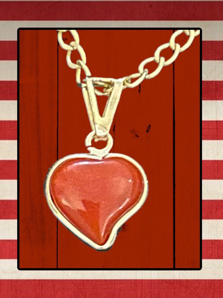 Swoosh Coral heart 18 crt gold setting