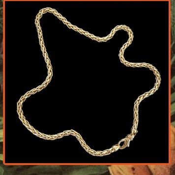 Classic chunky foxtail chain massive 14 crt gold
