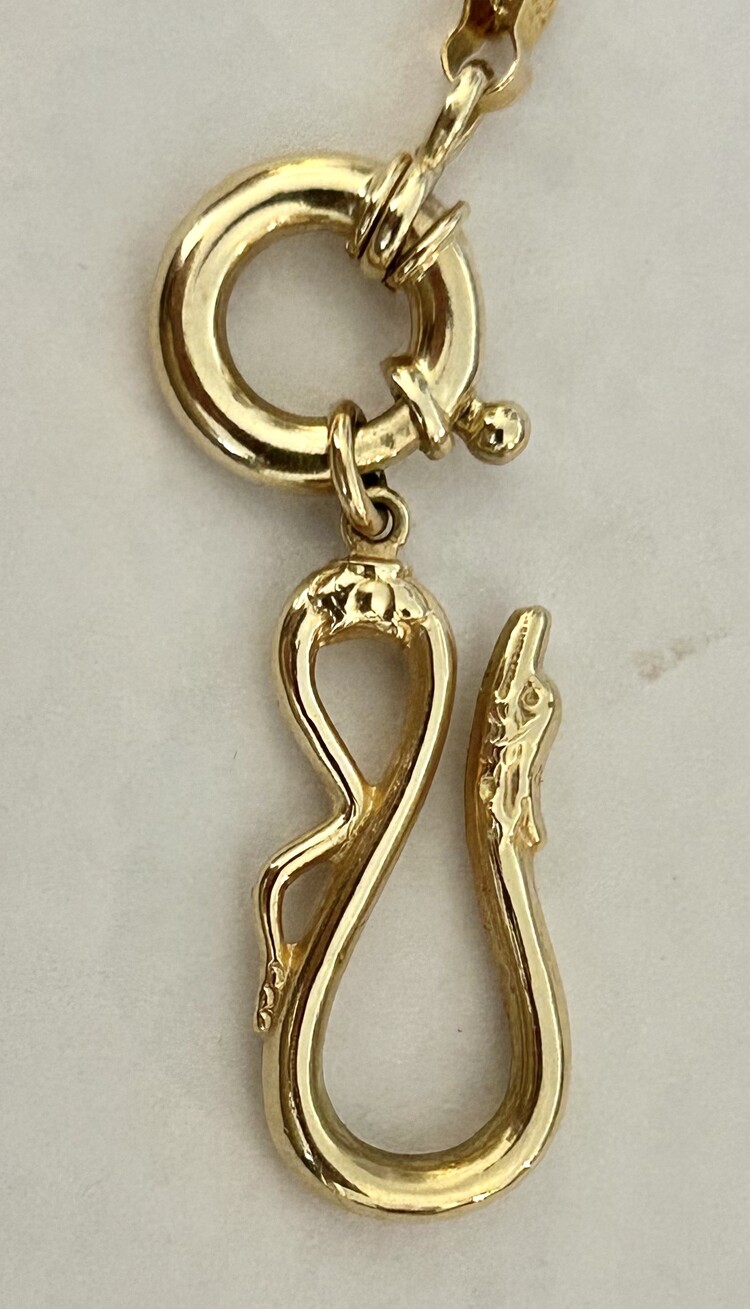 Chunky snake necklace connector