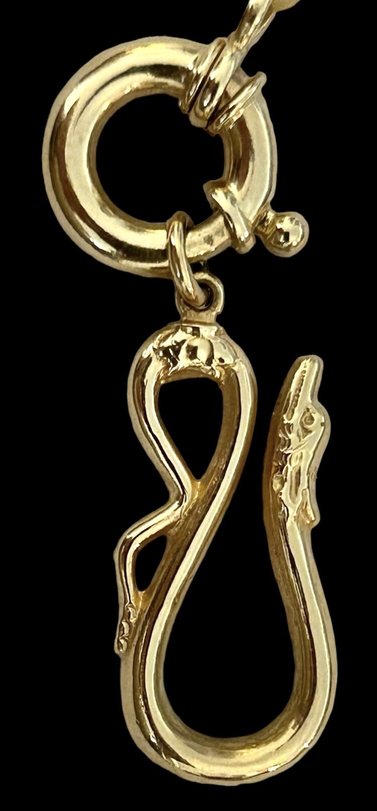 Chunky snake necklace connector