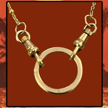 Round connector 14 crt gold