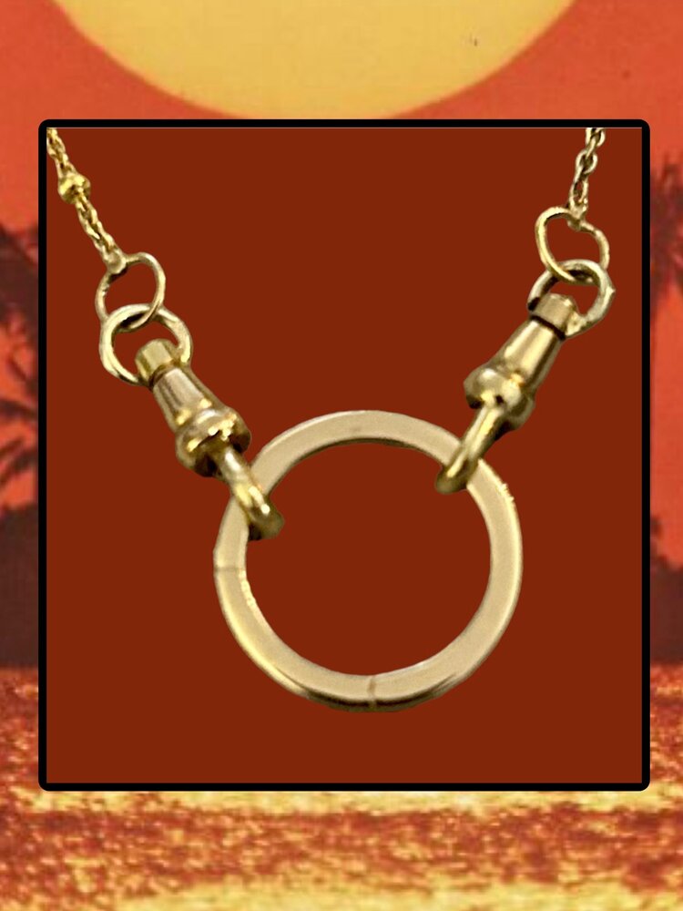 Round connector 14 crt gold