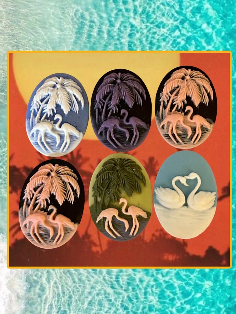 Paradise Cameo ring 14 crt