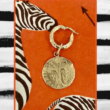 Fleur de L Ile love token 14 crt