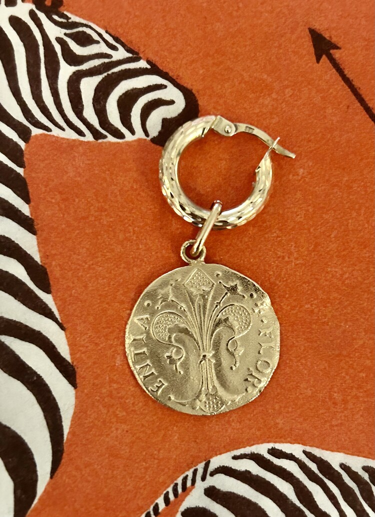 Fleur de L Ile love token 14 crt