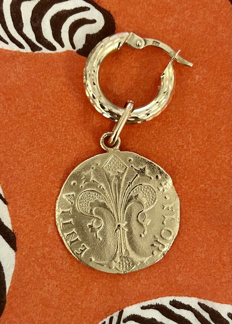 Fleur de L Ile love token 14 crt