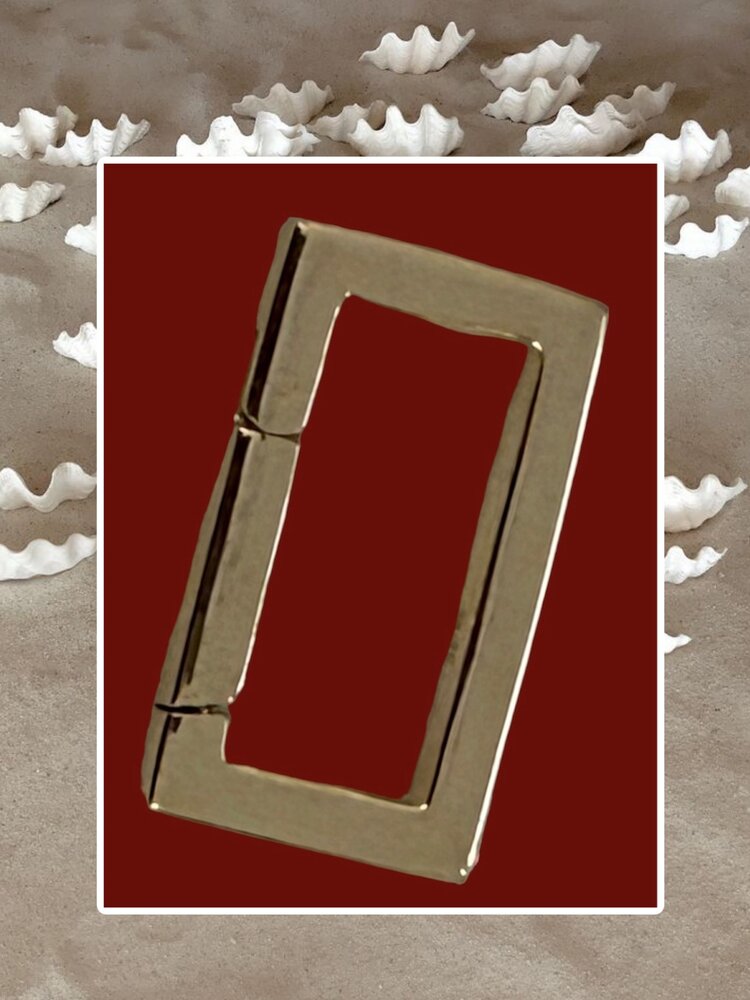 Rectangular charm connector