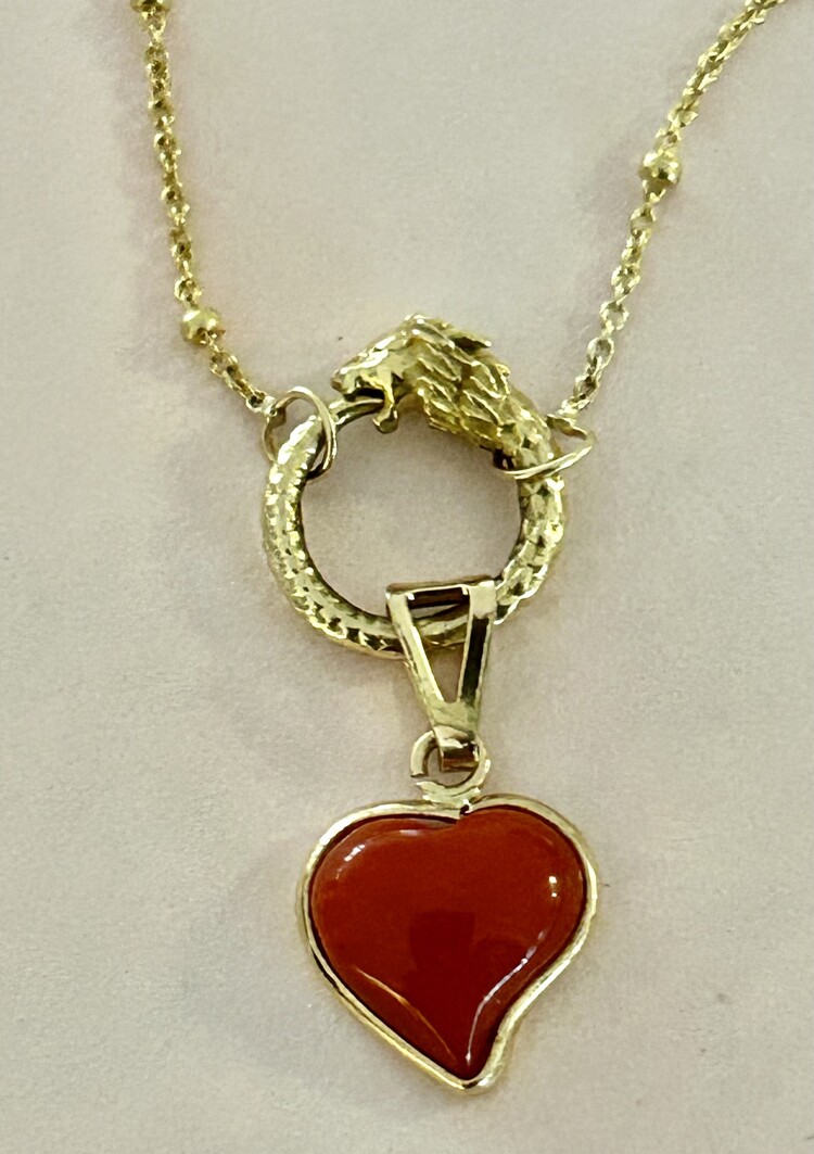 Lioness 14 crt gold charm connector