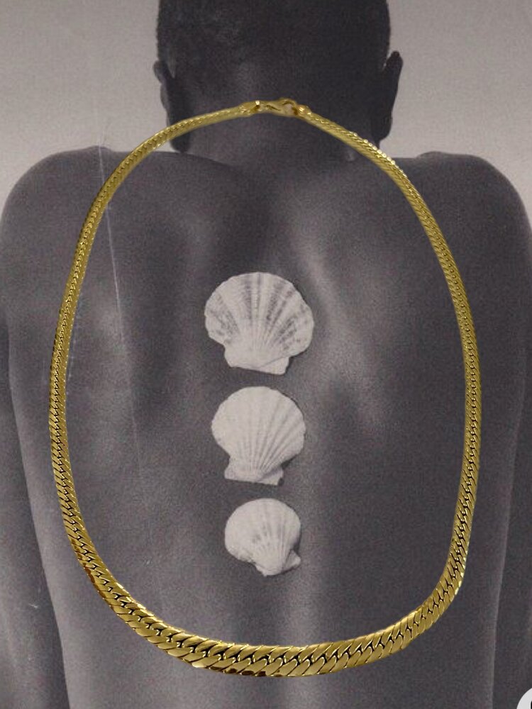 Massive 14 crt twisted gourmet necklace