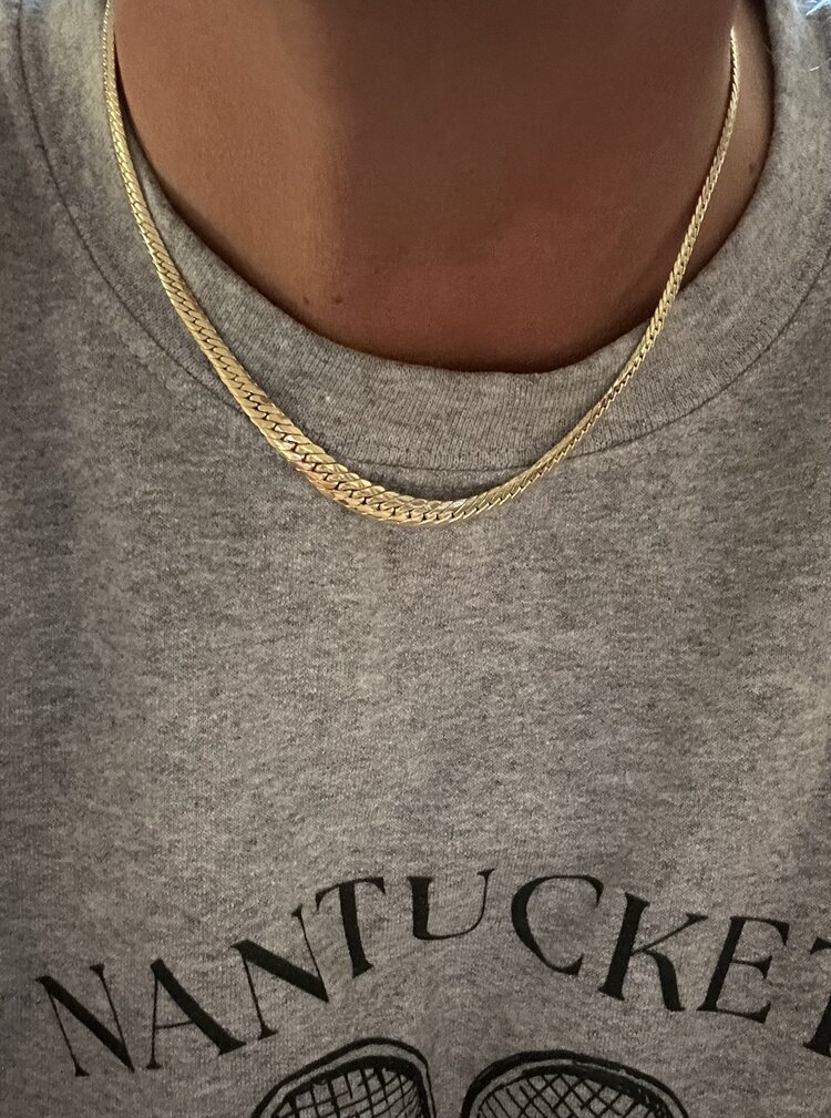 Massive 14 crt twisted gourmet necklace