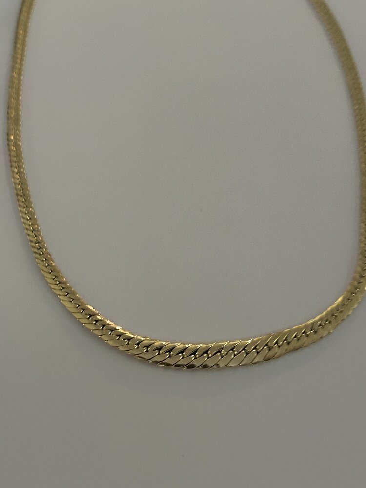 Massive 14 crt twisted gourmet necklace