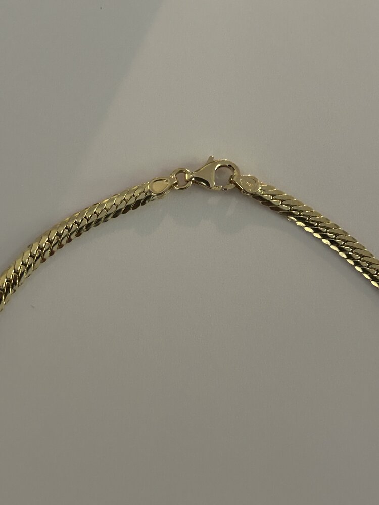 Massive 14 crt twisted gourmet necklace